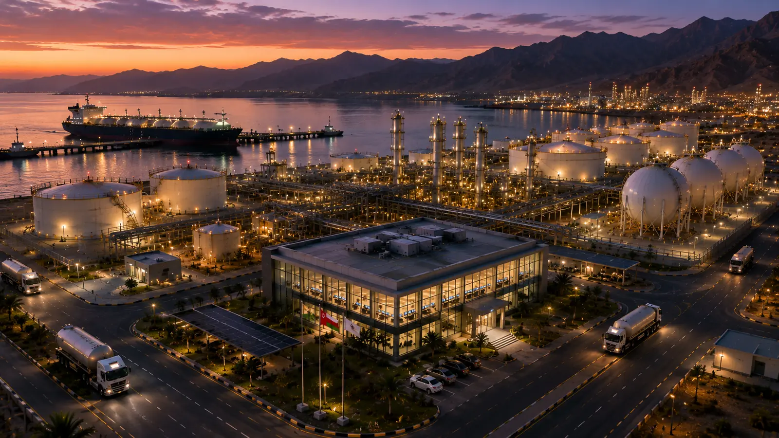 Commercial and logistics hub in Oman
